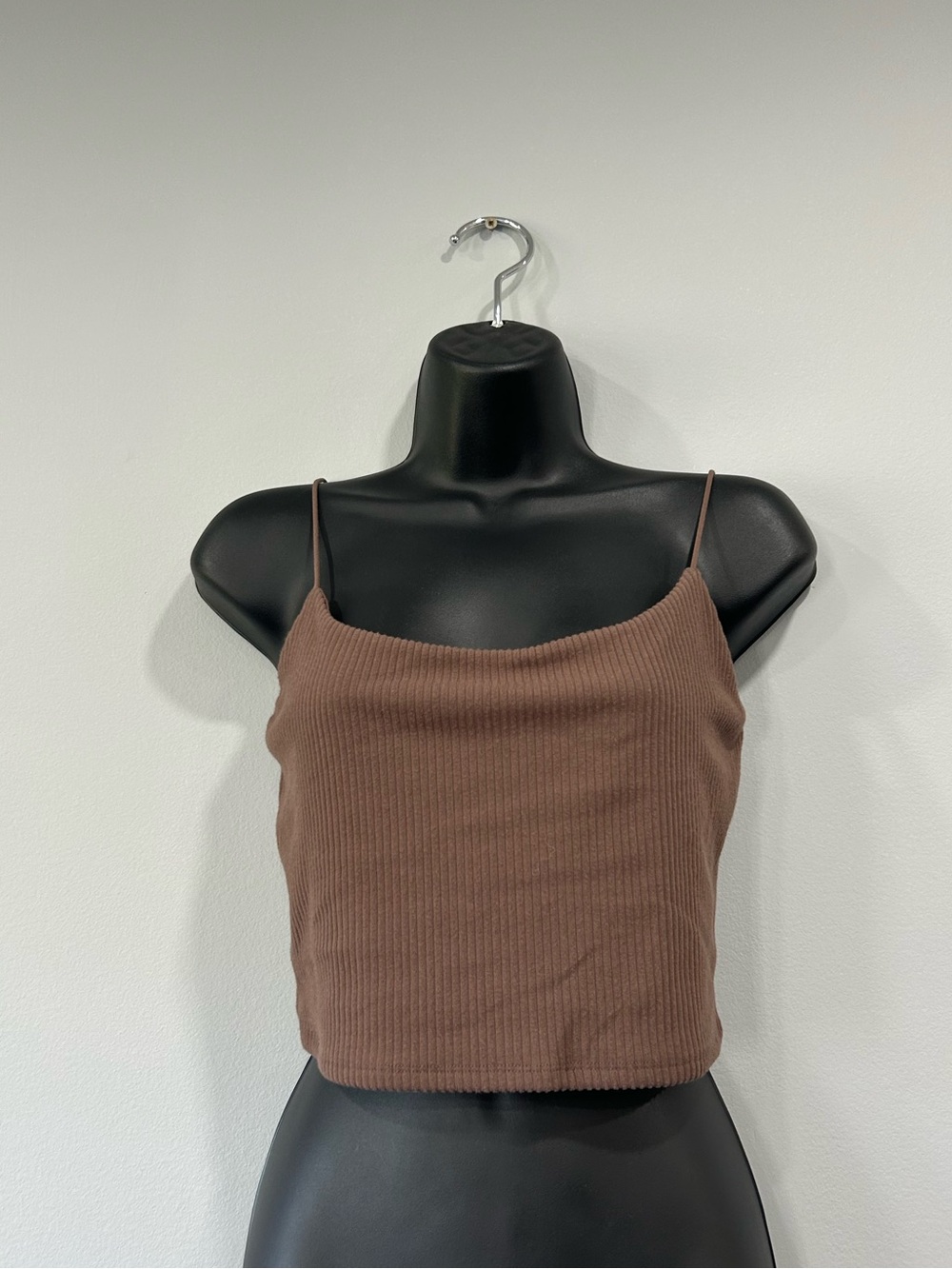 Chocolate Brown Soft Ribbed Tank Top NWT
